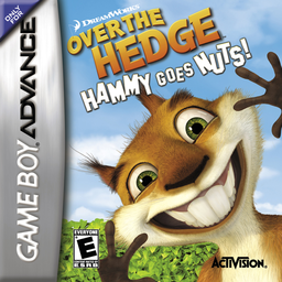 Over The Hedge: Hammy Goes Nuts box art for GameBoy Advance